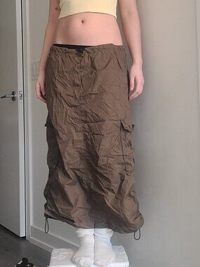 Shein Summer Lightweight Maxi Cargo Skirt